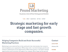 Tablet Screenshot of poundmarketing.com
